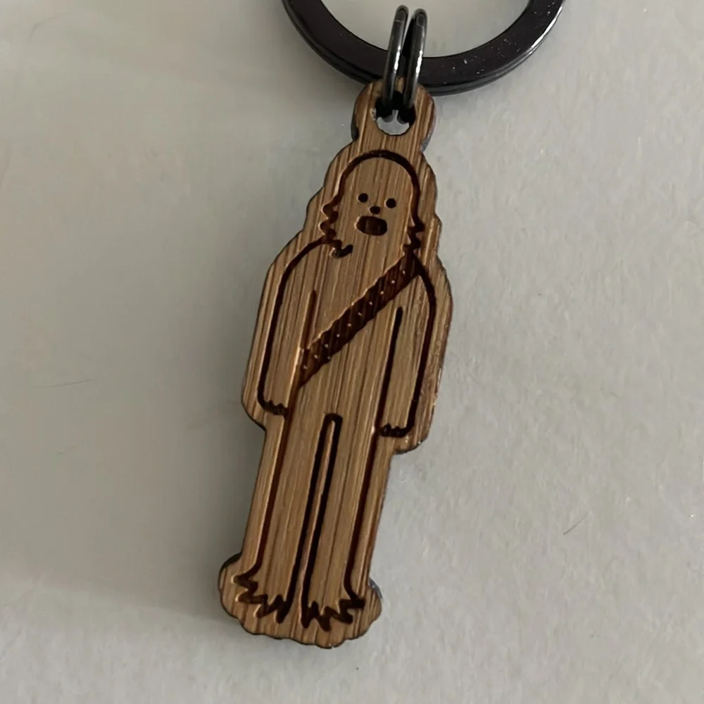 WoodRockz Bamboo Star Wars Chewbacca Keychain